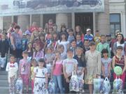 Делегация детей Троицкого района, день защиты детей 2014 года